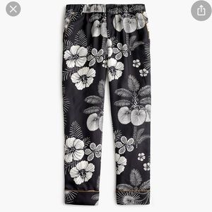 JCrew silk floral print pants size 12 NWT